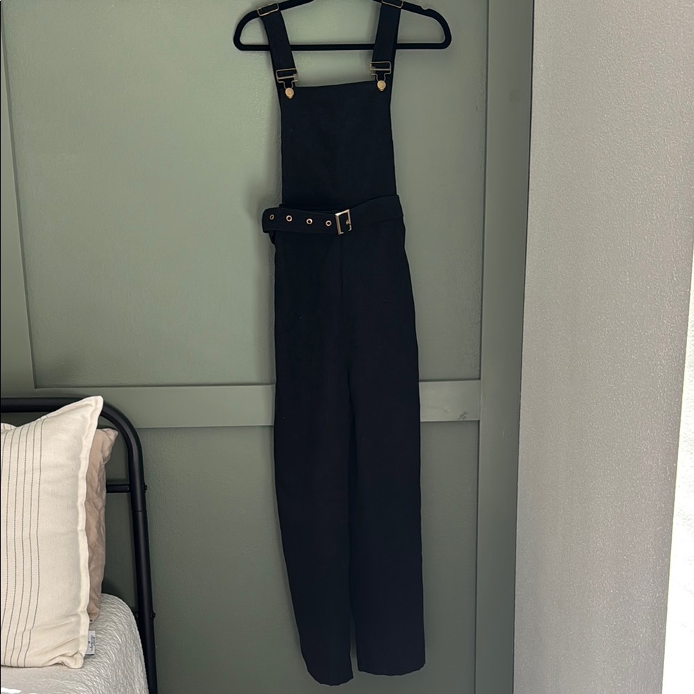 SHEIN Black Jumpsuit with Belt